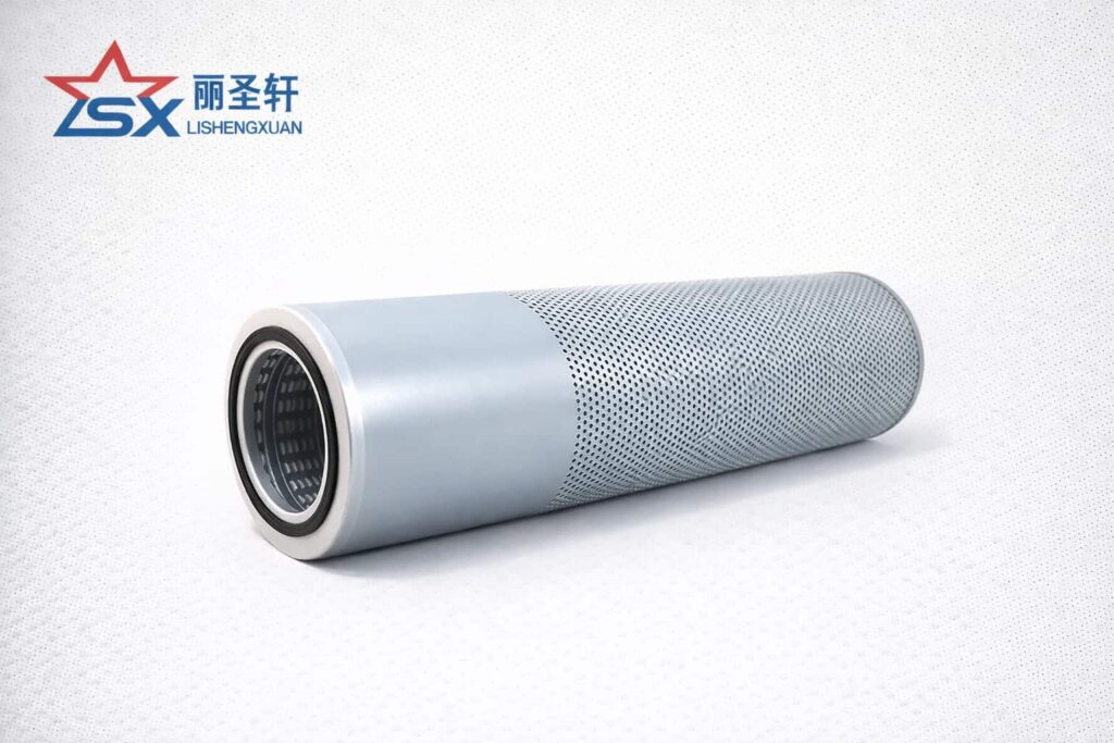 60200365 SH60793 P584773 hydraulic oil filter element horizontal side view