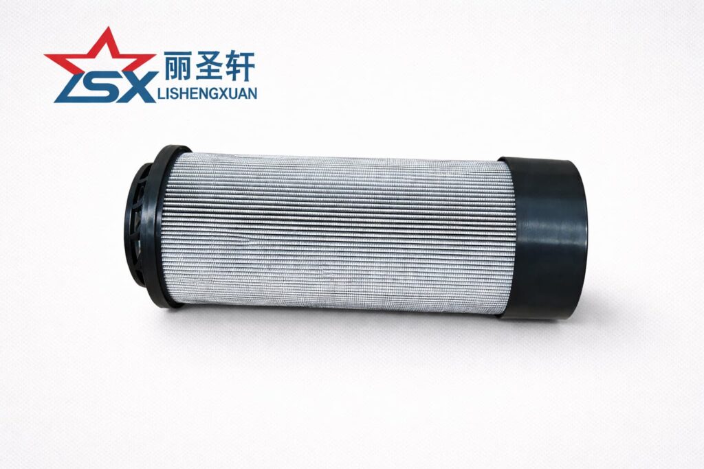 Hydraulic Oil Filter for CASE, New Holland and Steyr Tractors with pleated filter media and black end caps