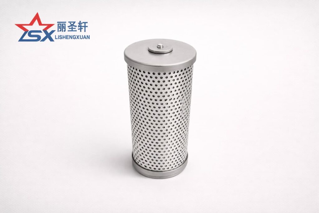 Hydraulic Return Filter Element Replacement 9137503800 with threaded top cap for forklifts and hydraulic return line