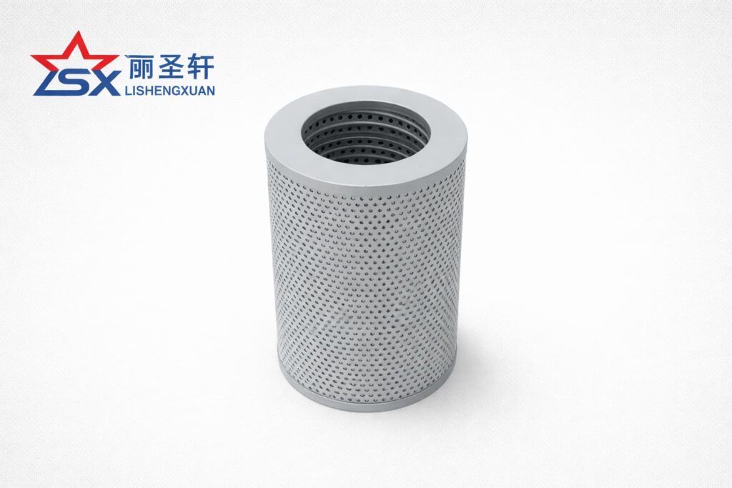 Hydraulic return filter element front view catalog image