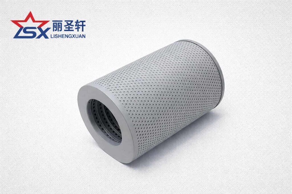 Hydraulic return filter element side angle catalog image