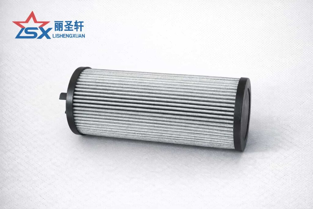 KH630126 045175 47484442 hydraulic oil filter element horizontal product image with LSX logo
