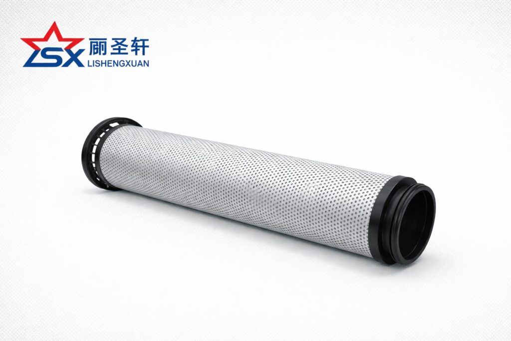 Long hydraulic return filter element horizontal catalog image