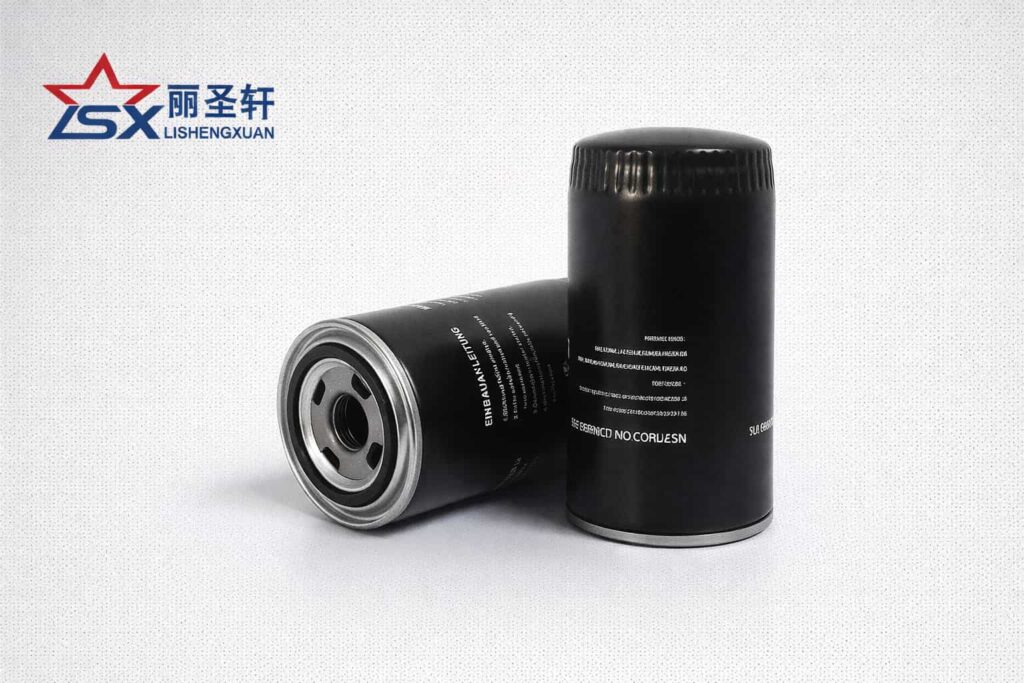 0009830615 replacement spin-on hydraulic oil filter catalog image with dual product view