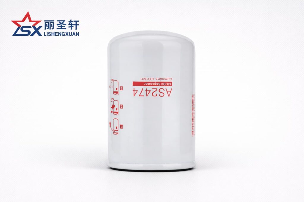 AS2474 oil air separator threaded end view catalog image