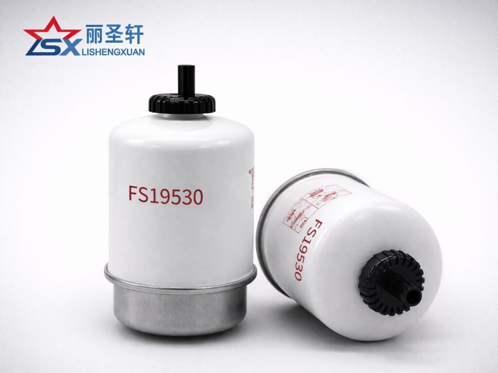 FS19530 fuel water separator filters dual upright view