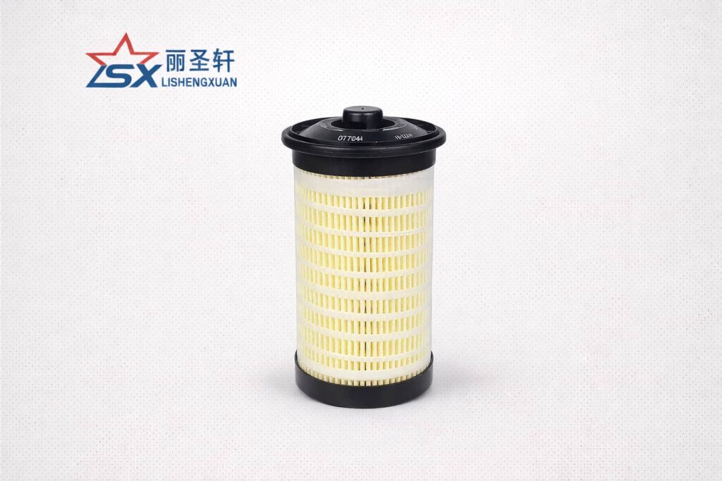 Fuel filter cartridge for construction equipment and diesel engine maintenance
