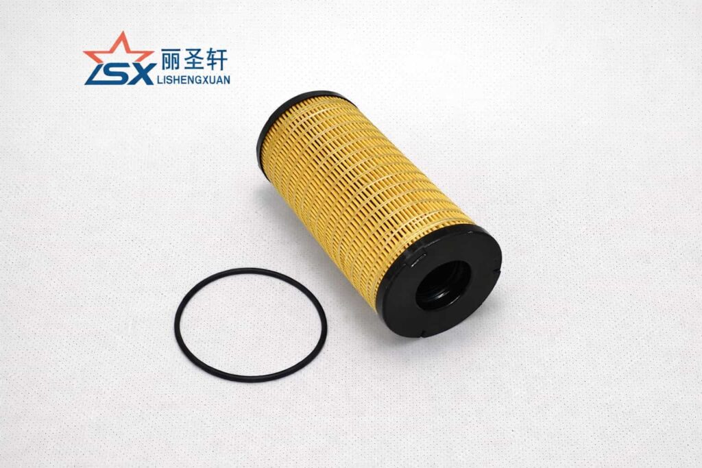 Fuel filter element with O-ring for JCB Caterpillar Perkins diesel equipment replacement