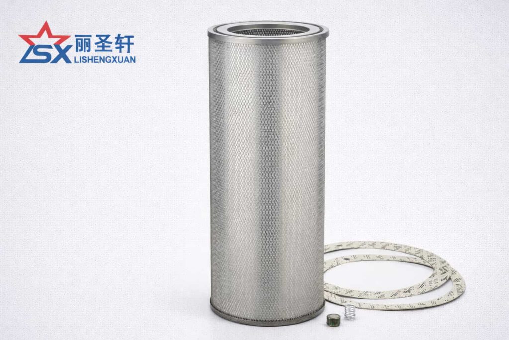 Industrial replacement air filter element with sealing gasket image