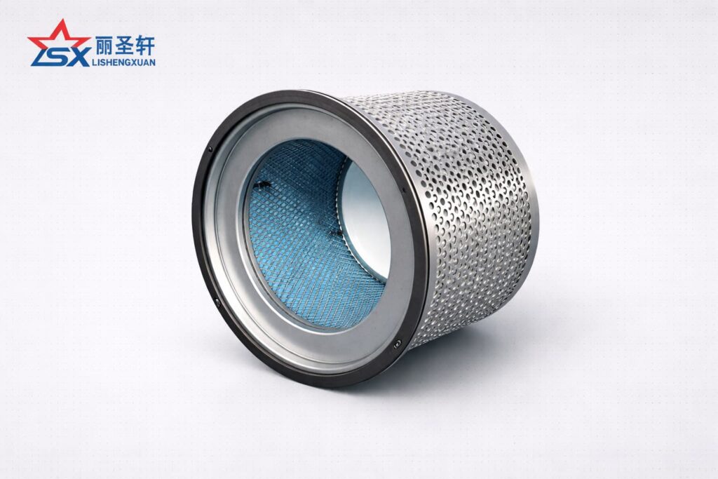 LSX upright cylindrical perforated filter element catalog image