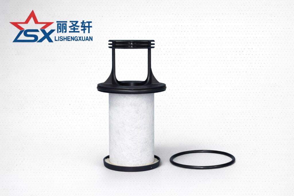LSX vertical oil gas separator element with sealing ring catalog image