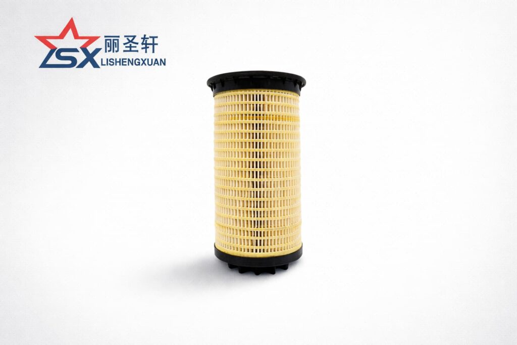 Pleated Fuel Filter Element for Diesel Engines and Construction Equipment