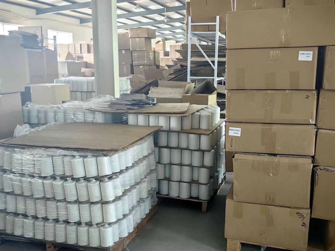Quality inspection process for industrial filter products before shipment