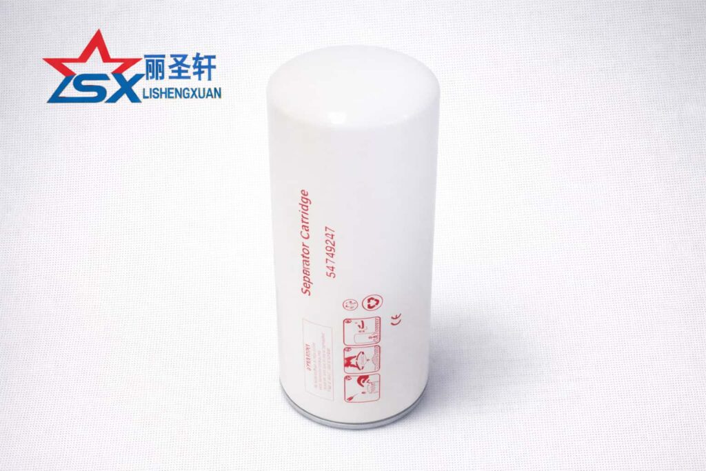 White spin-on oil separator cartridge upright catalog image