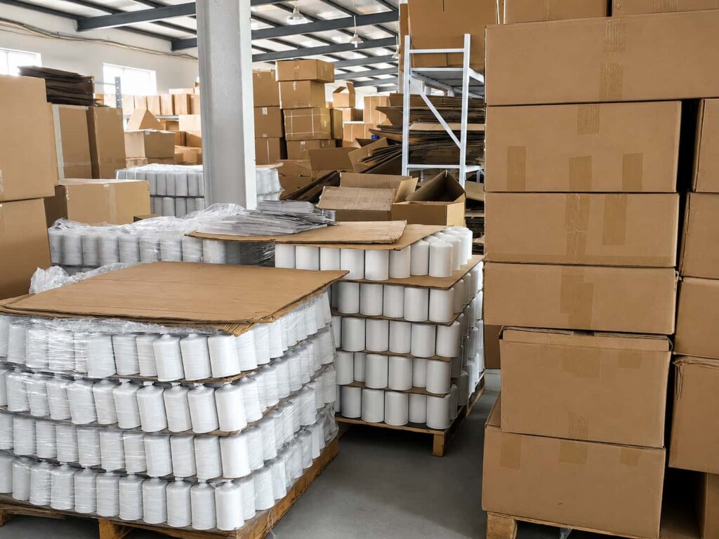 Organised packing and order preparation fordomestic delivery and export supply.