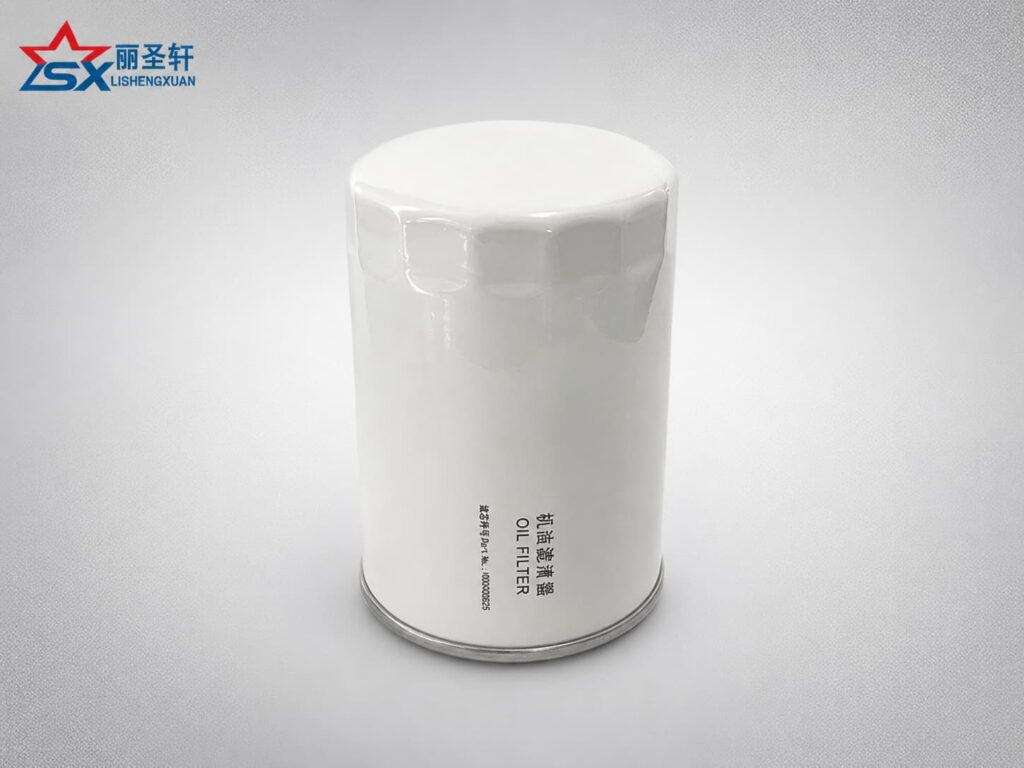 LF16285 white spin-on engine oil filter for Weichai WP10 WP12 Baudouin engines and diesel construction machinery