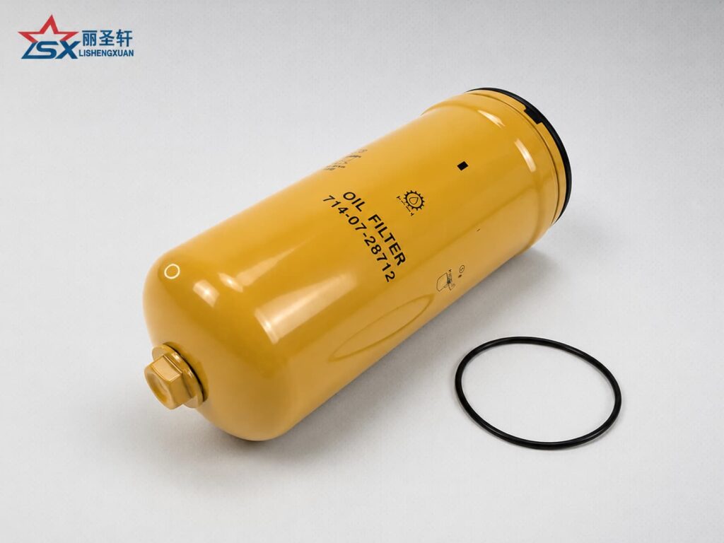 P502448 spin-on hydraulic oil filter with separate O-ring for Komatsu and Hitachi construction equipment